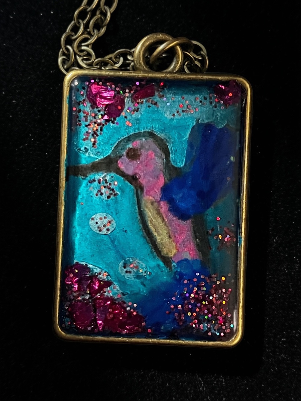 Hummingbird necklace- - Picture 4 of 5